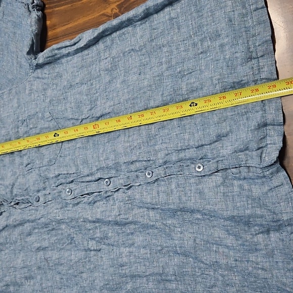 Cubavera Blue Casual Button Down Shirt - Picture 10 of 13